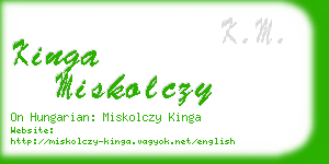 kinga miskolczy business card